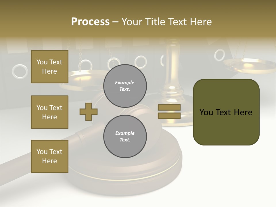 Justice Court Balance PowerPoint Template