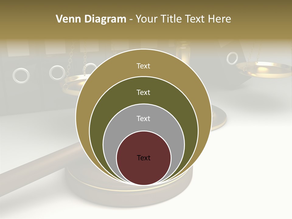 Justice Court Balance PowerPoint Template