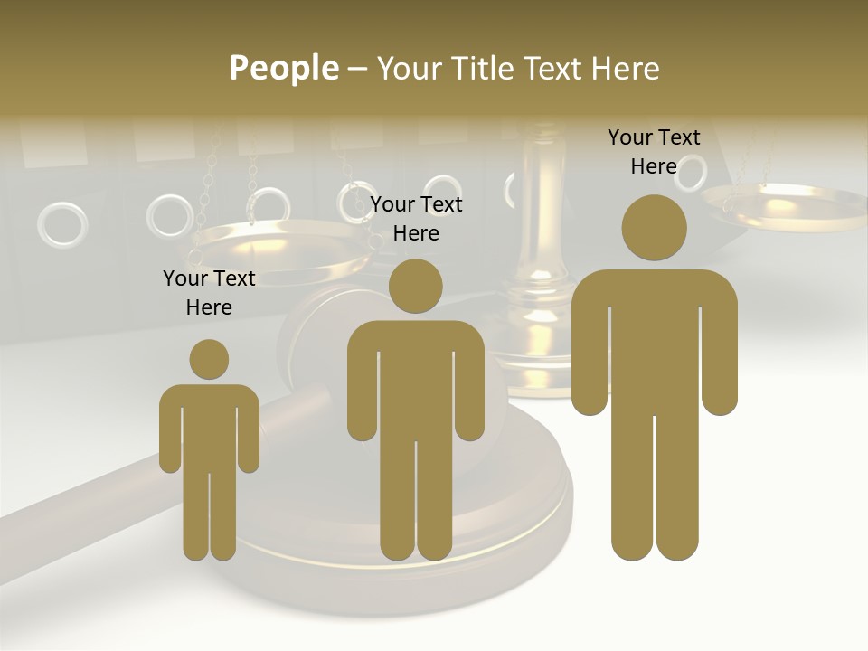 Justice Court Balance PowerPoint Template