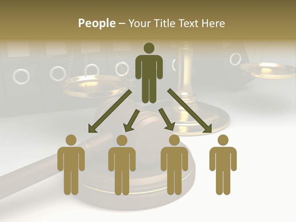 Justice Court Balance PowerPoint Template