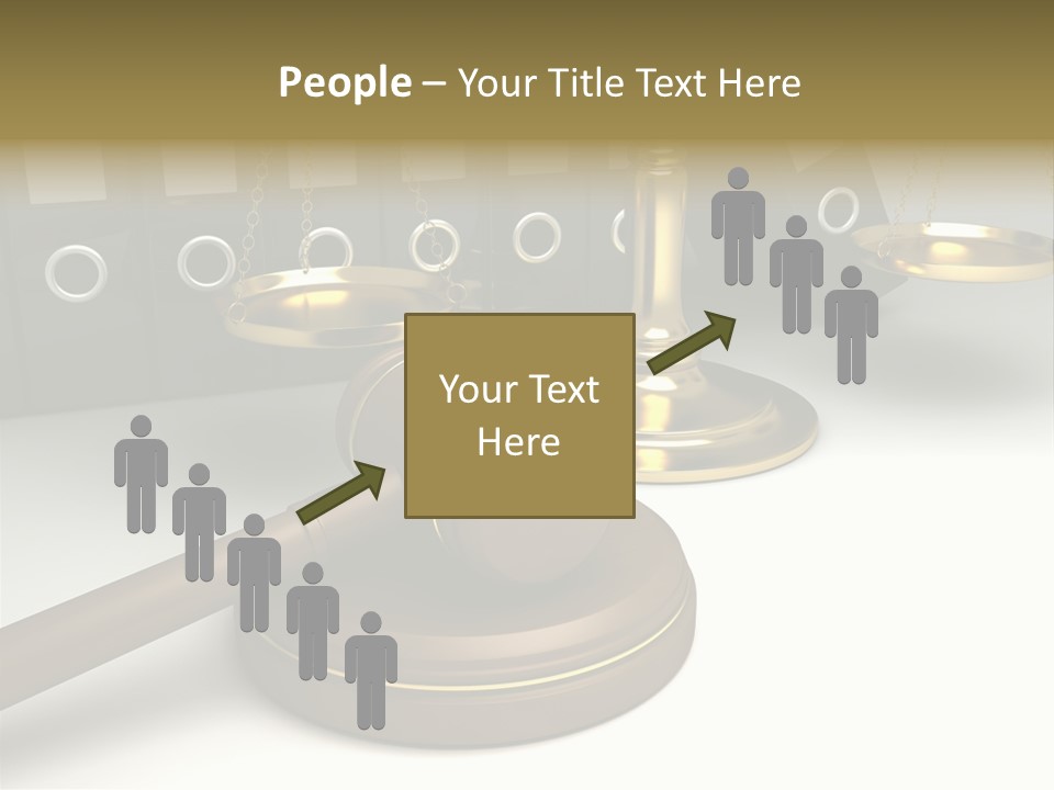 Justice Court Balance PowerPoint Template