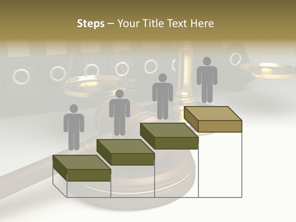 Justice Court Balance PowerPoint Template