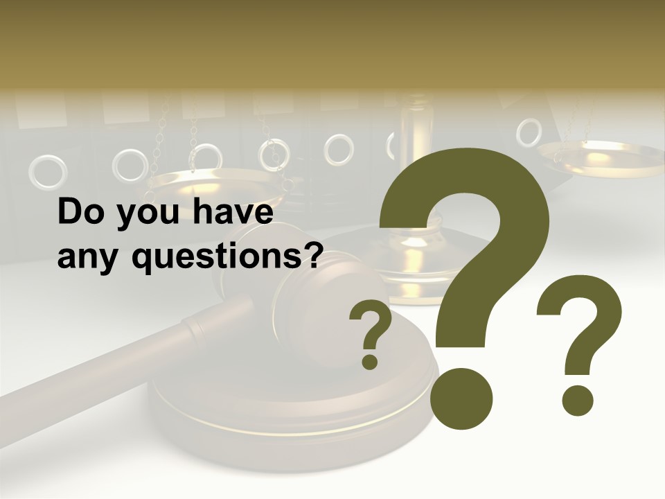 Justice Court Balance PowerPoint Template