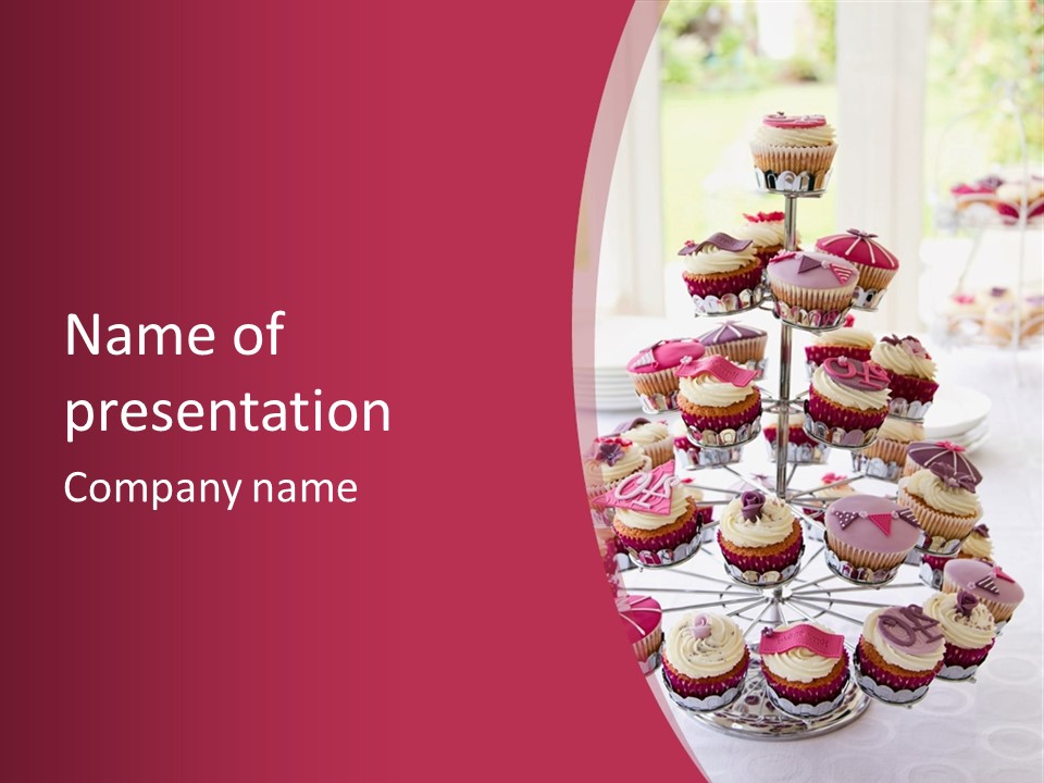 Cakestand Choice Cake PowerPoint Template