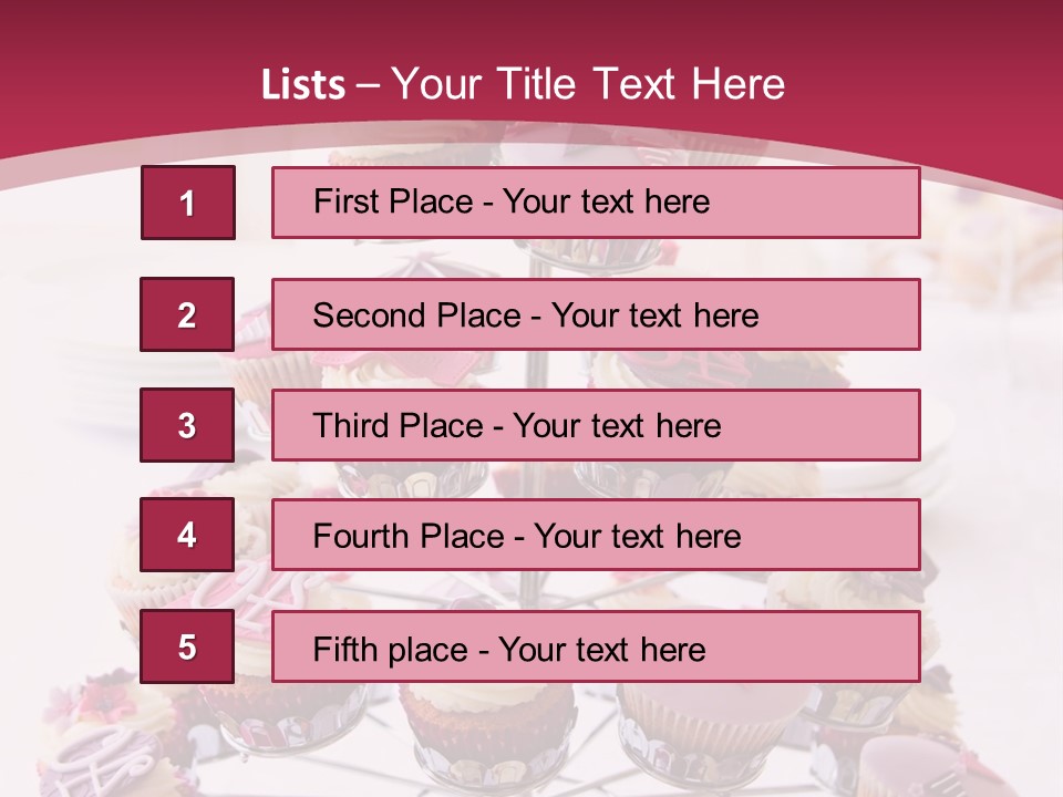 Cakestand Choice Cake PowerPoint Template