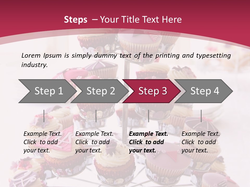 Cakestand Choice Cake PowerPoint Template