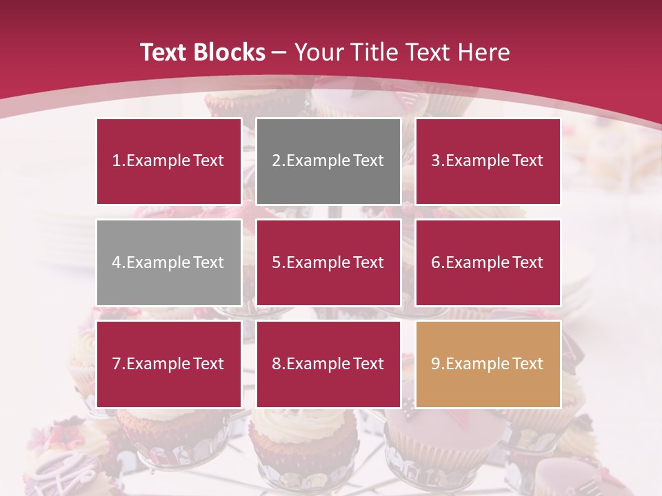 Cakestand Choice Cake PowerPoint Template