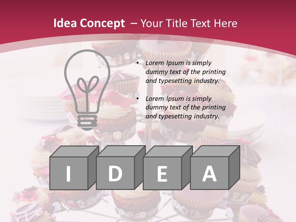 Cakestand Choice Cake PowerPoint Template