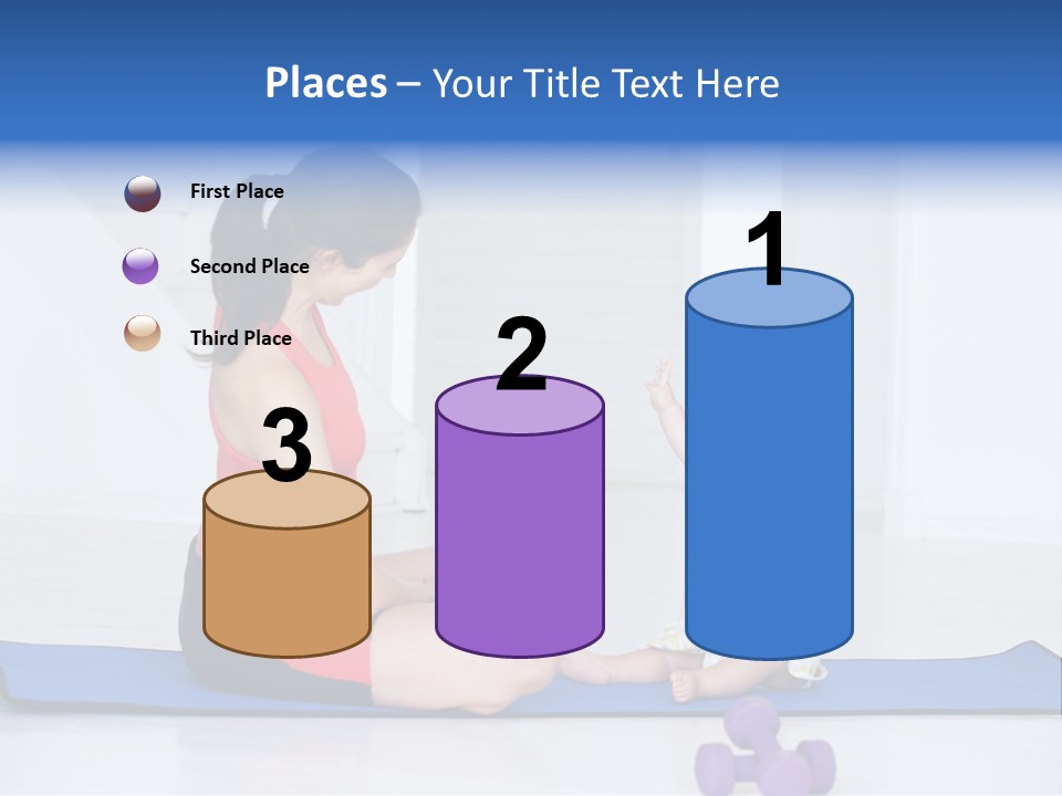 Fitness Together Mommy PowerPoint Template