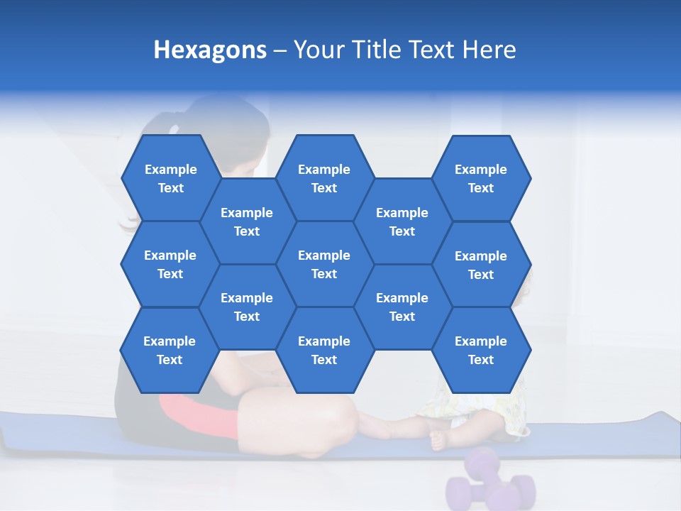 Fitness Together Mommy PowerPoint Template