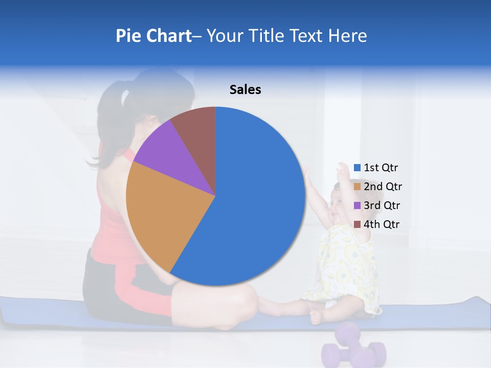 Fitness Together Mommy PowerPoint Template