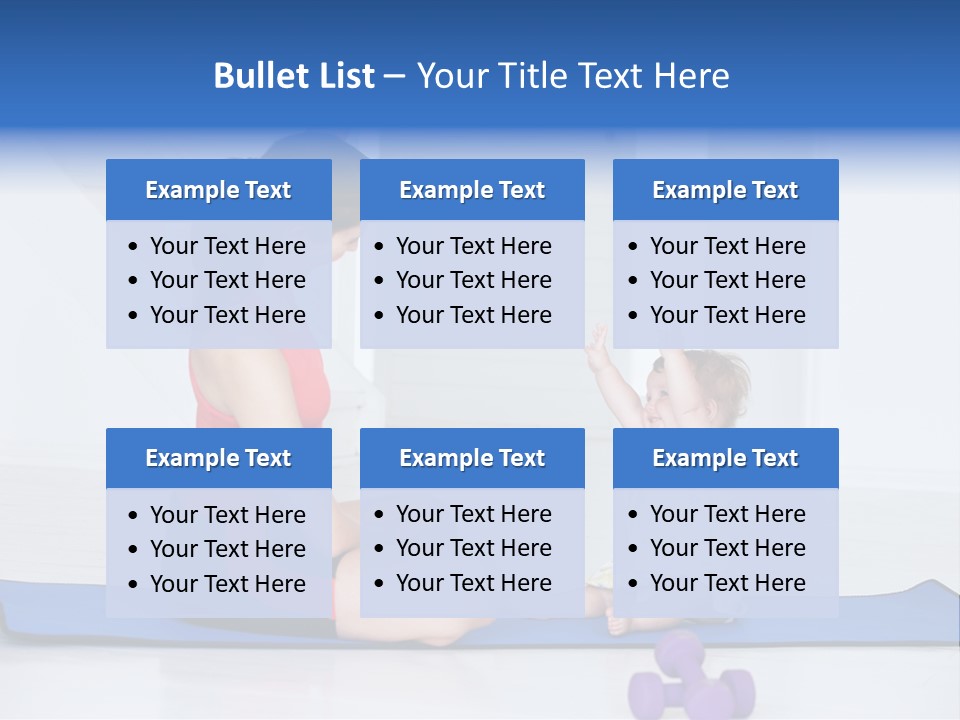 Fitness Together Mommy PowerPoint Template