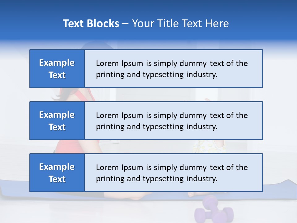 Fitness Together Mommy PowerPoint Template