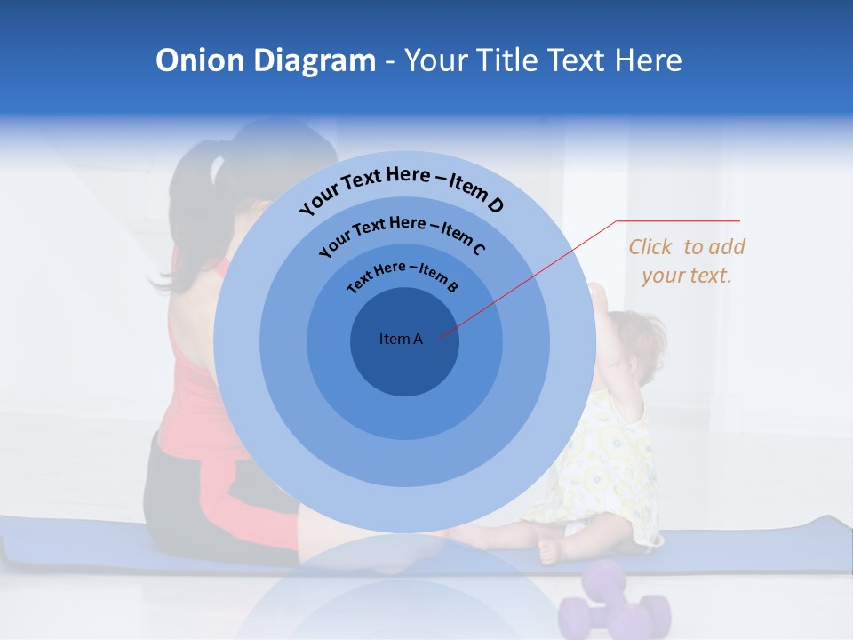 Fitness Together Mommy PowerPoint Template