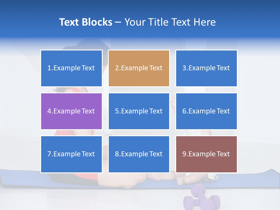 Fitness Together Mommy PowerPoint Template