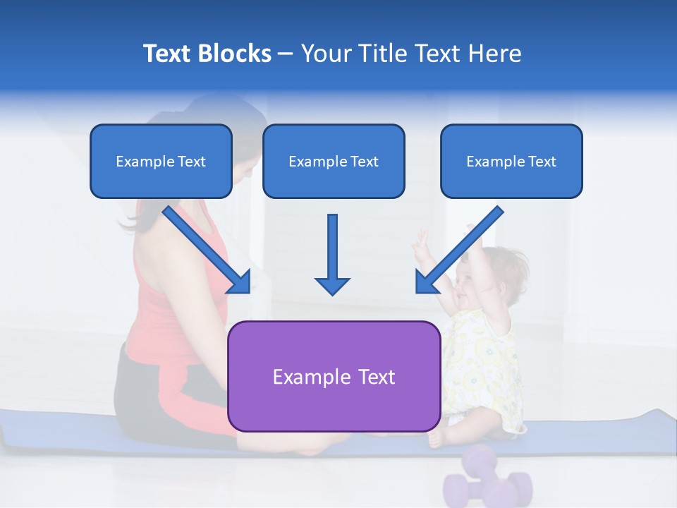 Fitness Together Mommy PowerPoint Template