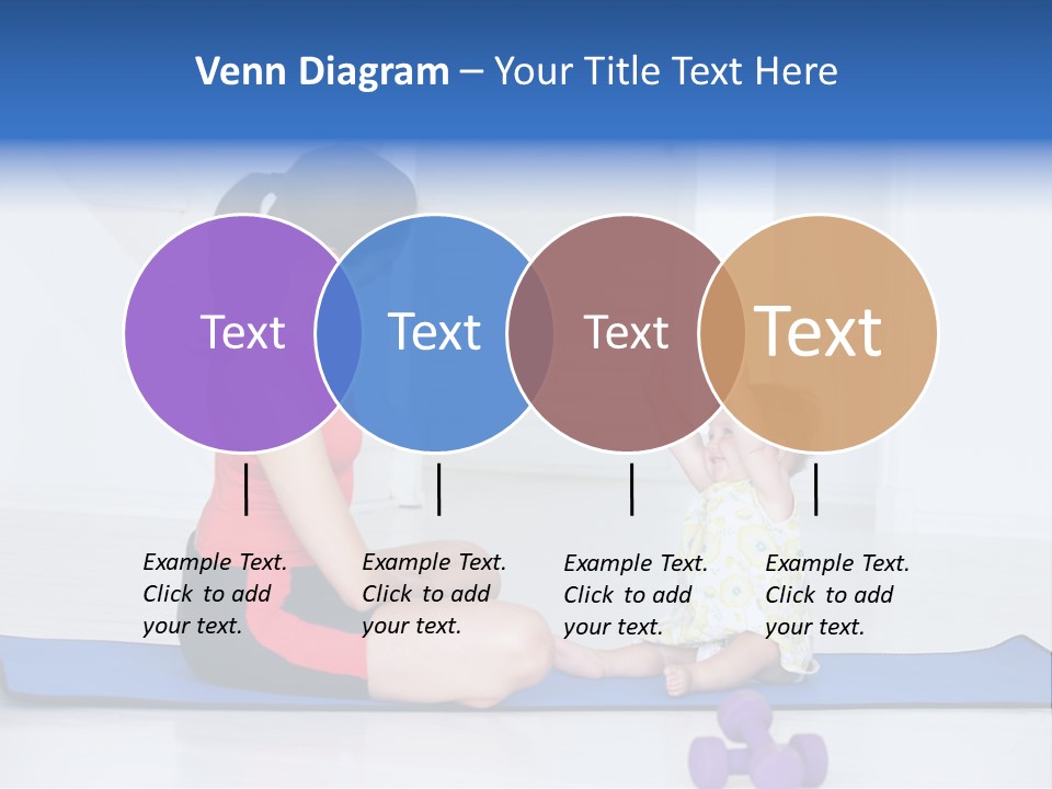 Fitness Together Mommy PowerPoint Template