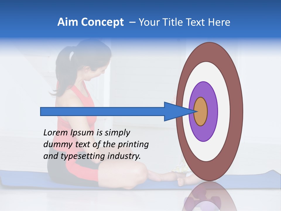 Fitness Together Mommy PowerPoint Template