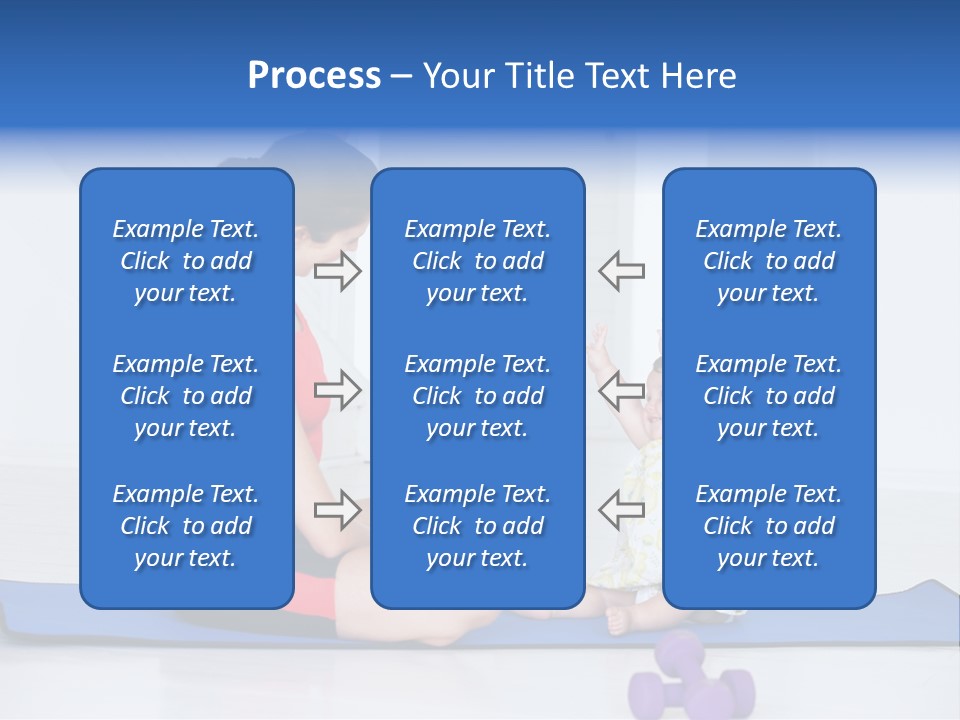 Fitness Together Mommy PowerPoint Template