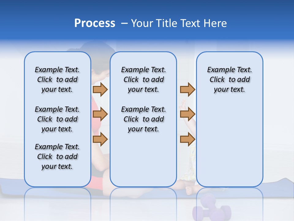Fitness Together Mommy PowerPoint Template