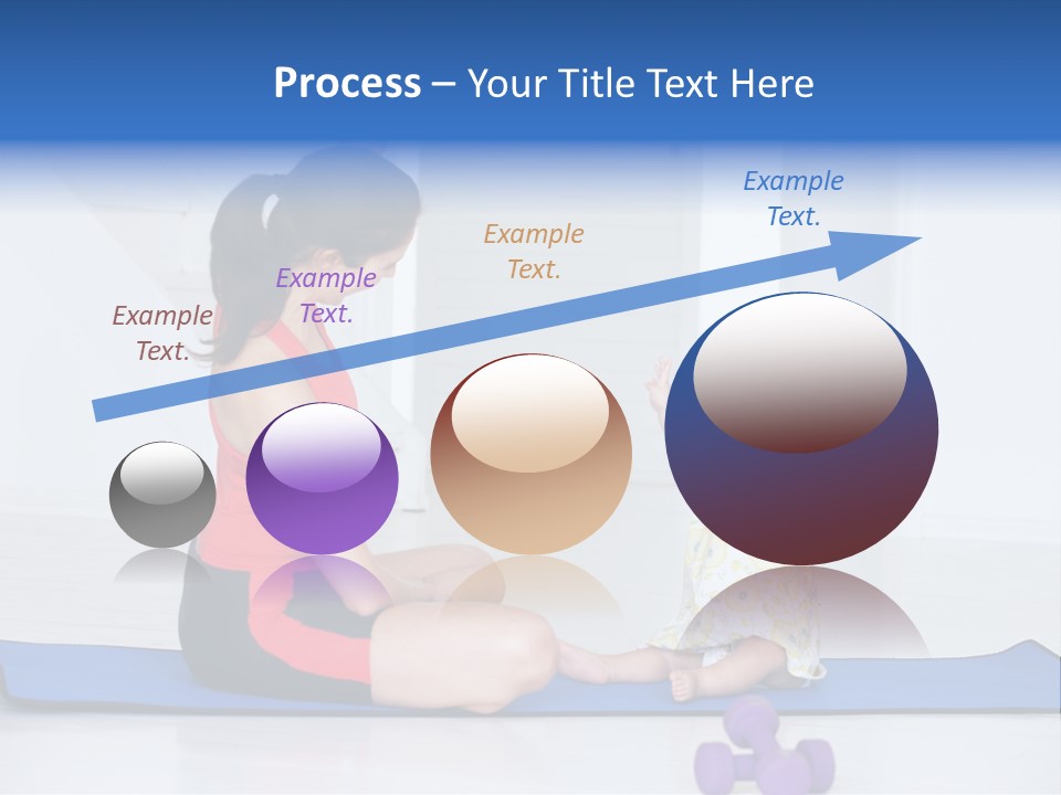 Fitness Together Mommy PowerPoint Template