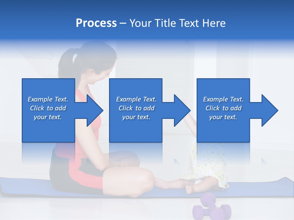 Fitness Together Mommy PowerPoint Template