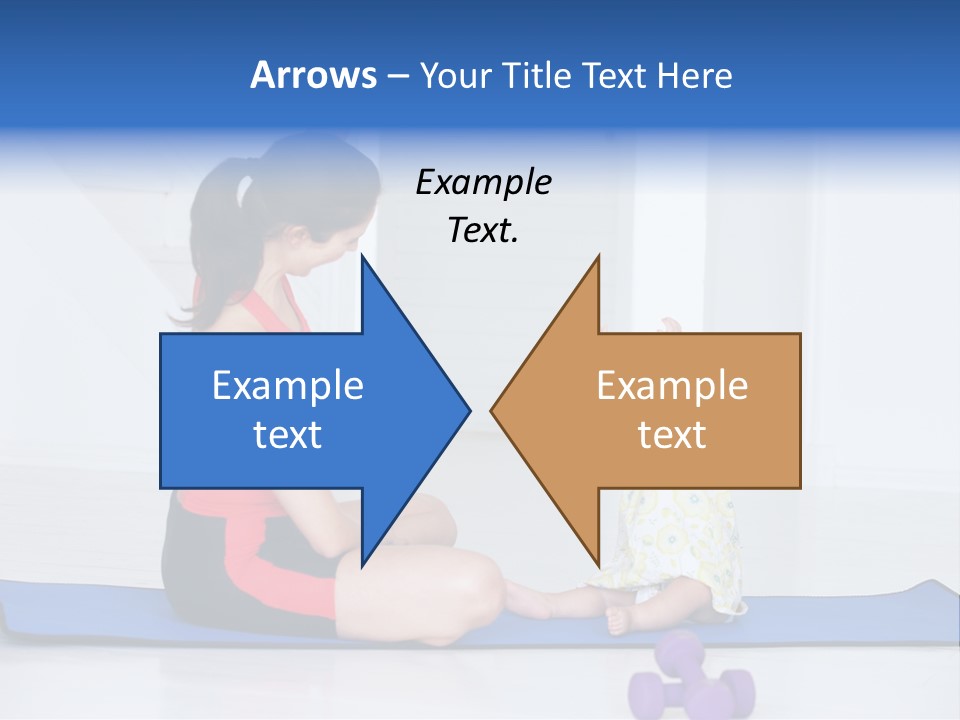 Fitness Together Mommy PowerPoint Template