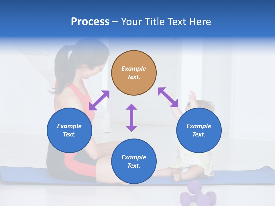 Fitness Together Mommy PowerPoint Template
