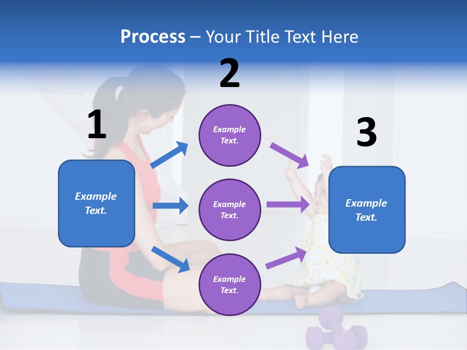 Fitness Together Mommy PowerPoint Template