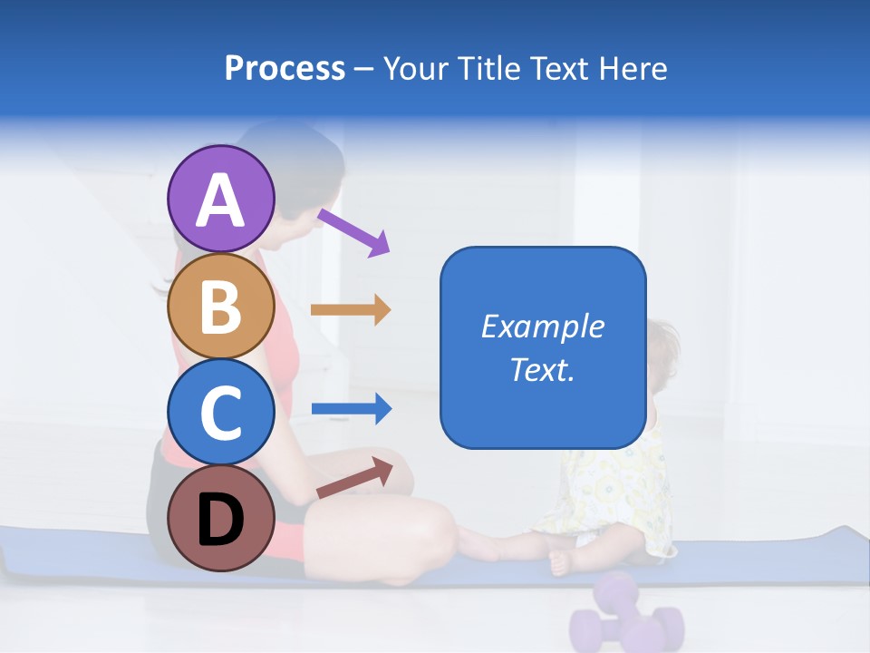 Fitness Together Mommy PowerPoint Template