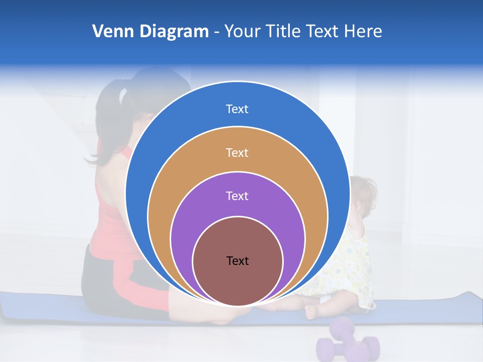 Fitness Together Mommy PowerPoint Template