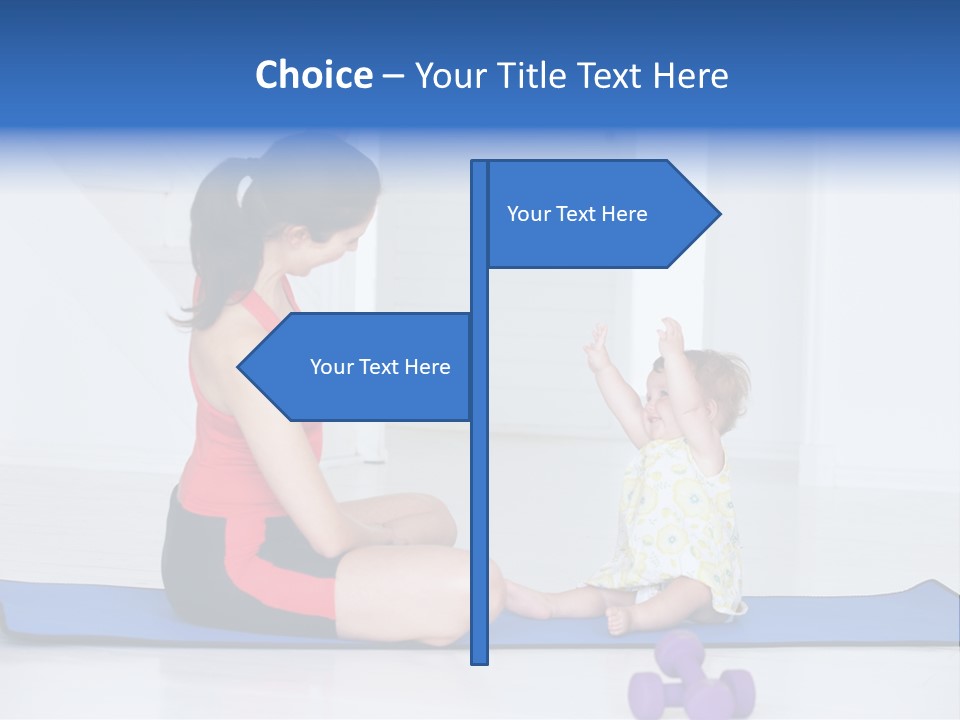 Fitness Together Mommy PowerPoint Template