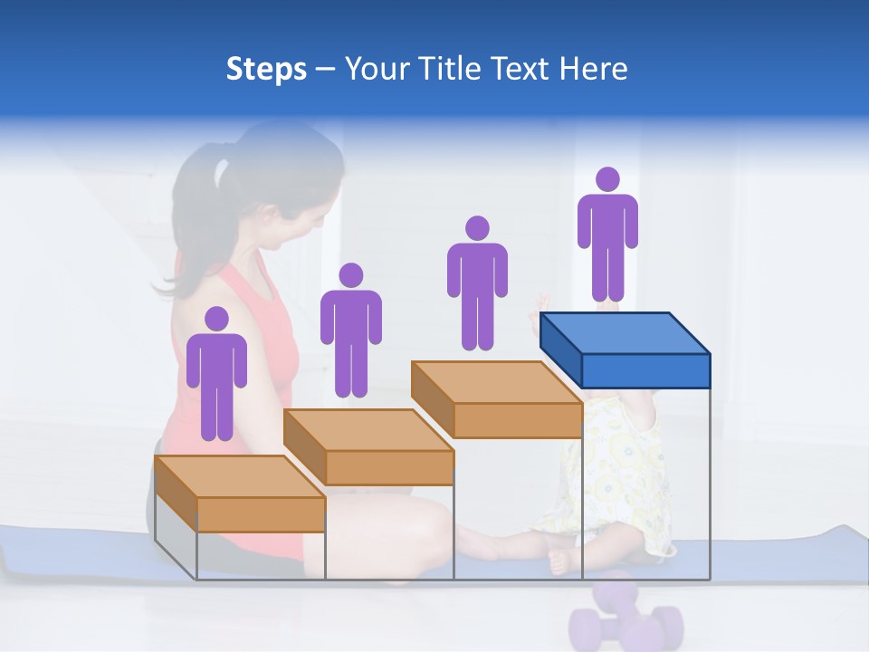 Fitness Together Mommy PowerPoint Template