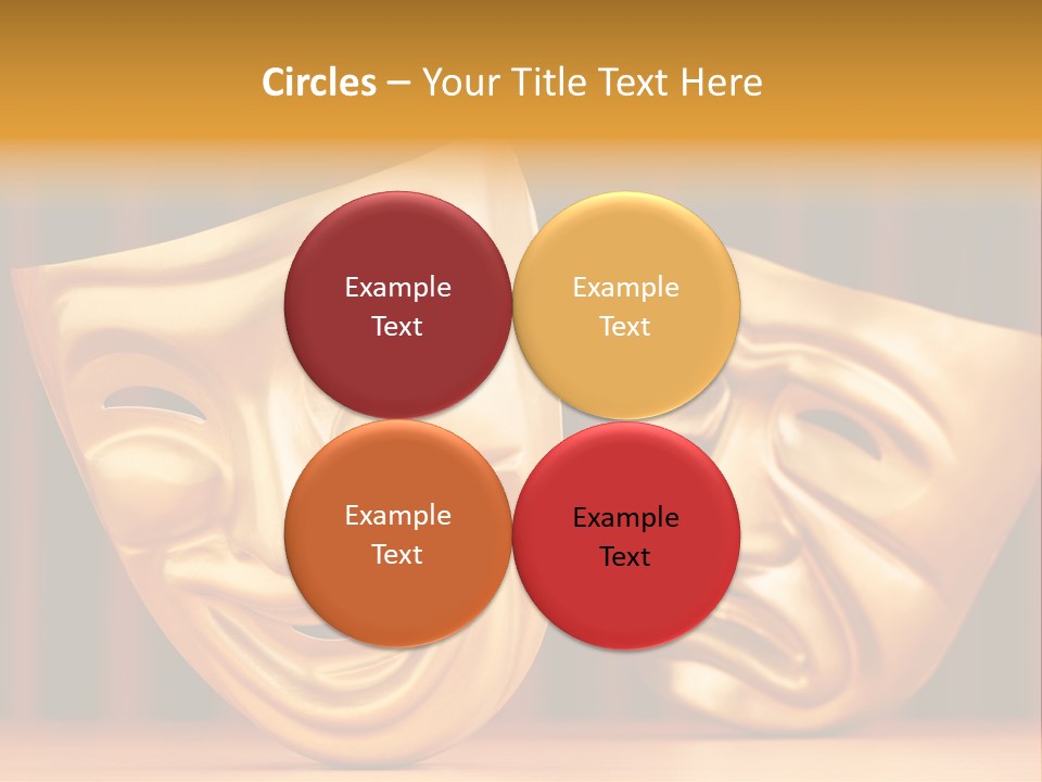 Curtain Acting Masquerade PowerPoint Template