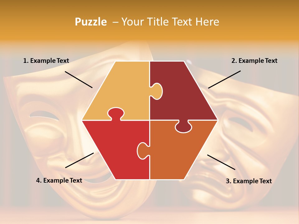 Curtain Acting Masquerade PowerPoint Template