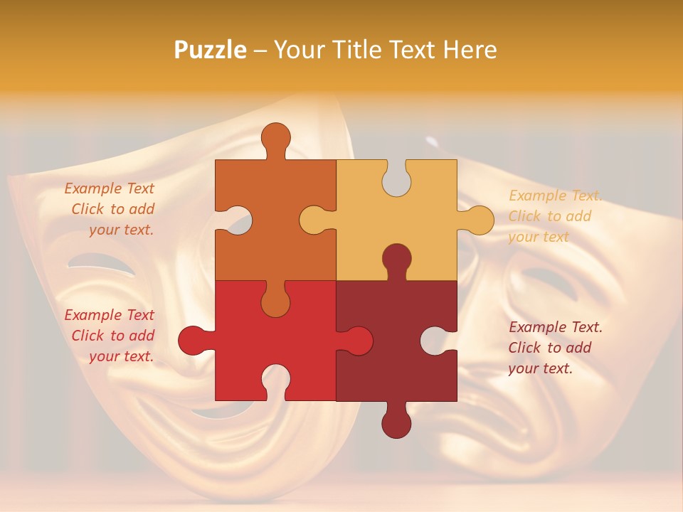 Curtain Acting Masquerade PowerPoint Template