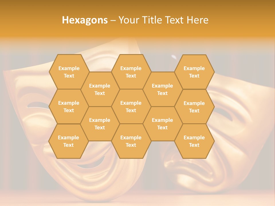 Curtain Acting Masquerade PowerPoint Template