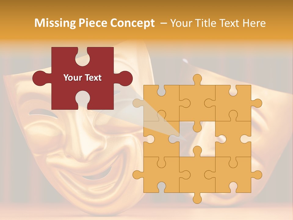 Curtain Acting Masquerade PowerPoint Template