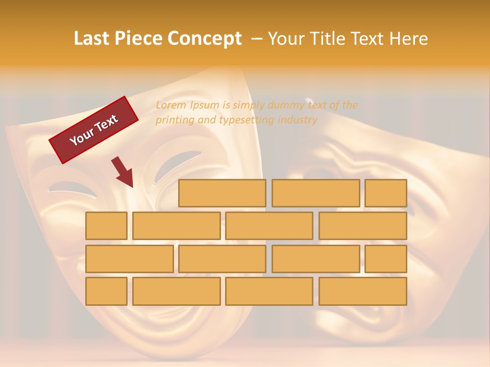 Curtain Acting Masquerade PowerPoint Template