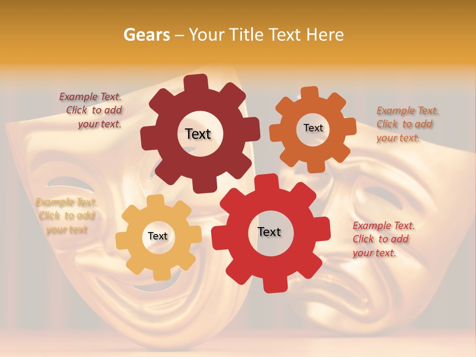 Curtain Acting Masquerade PowerPoint Template