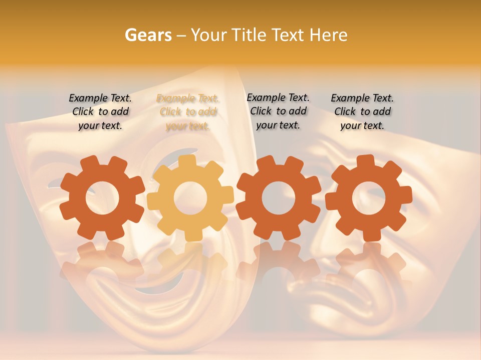 Curtain Acting Masquerade PowerPoint Template