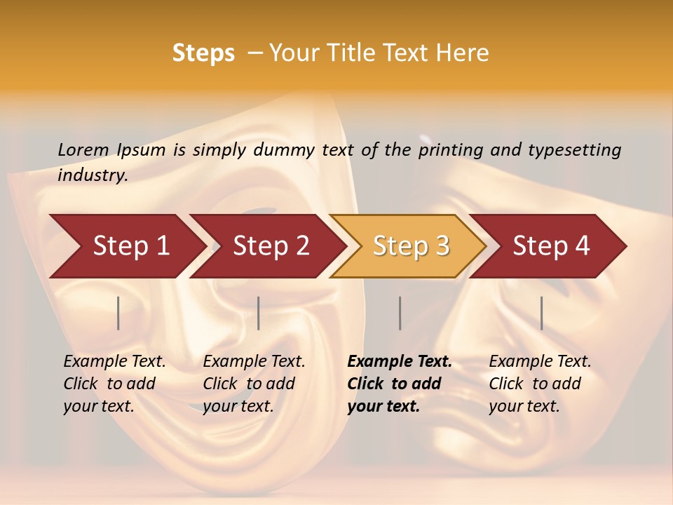 Curtain Acting Masquerade PowerPoint Template