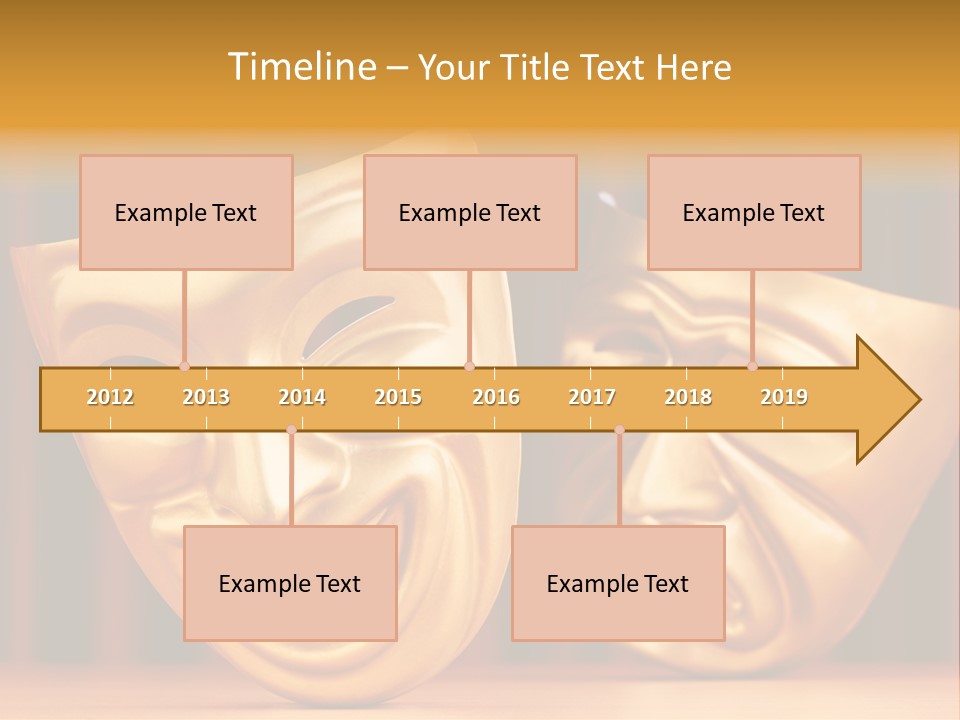 Curtain Acting Masquerade PowerPoint Template