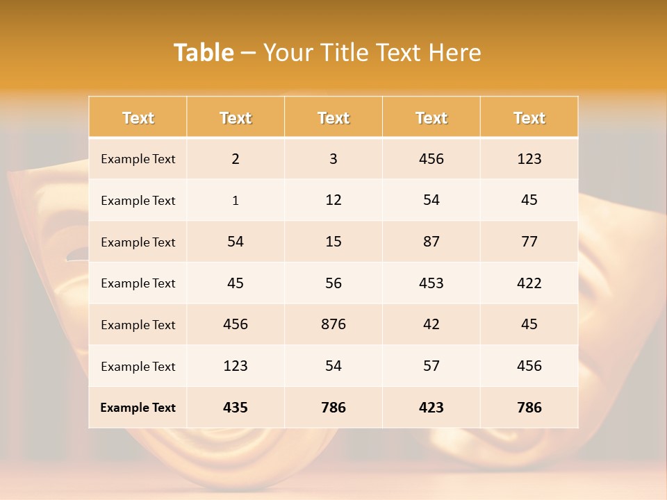 Curtain Acting Masquerade PowerPoint Template