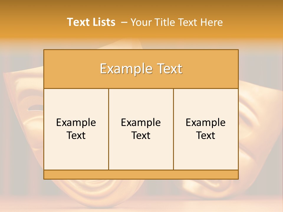 Curtain Acting Masquerade PowerPoint Template