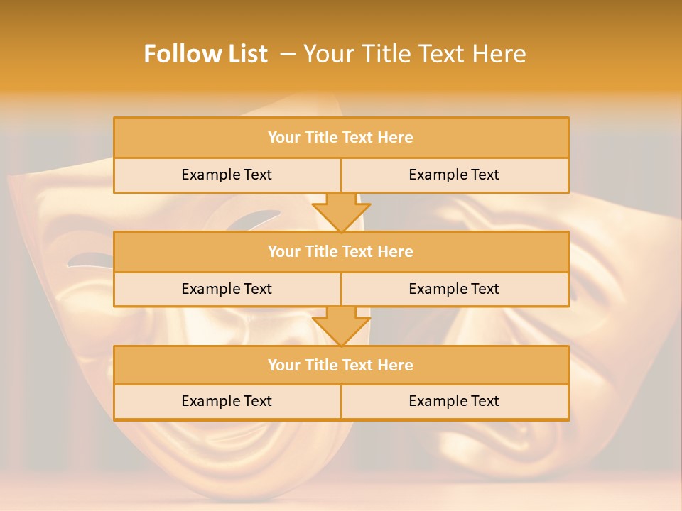 Curtain Acting Masquerade PowerPoint Template