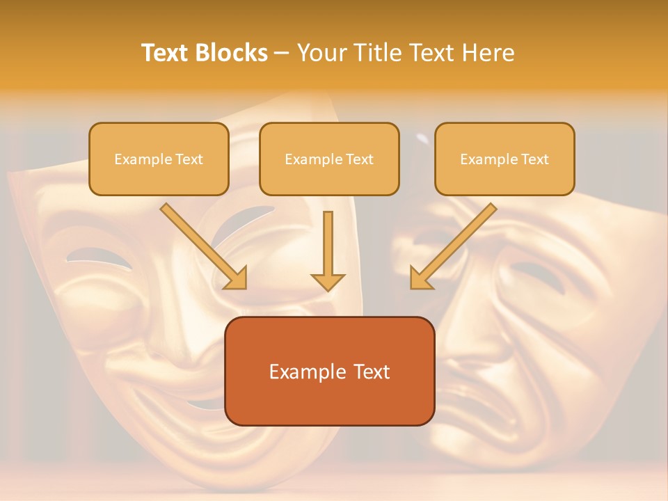 Curtain Acting Masquerade PowerPoint Template