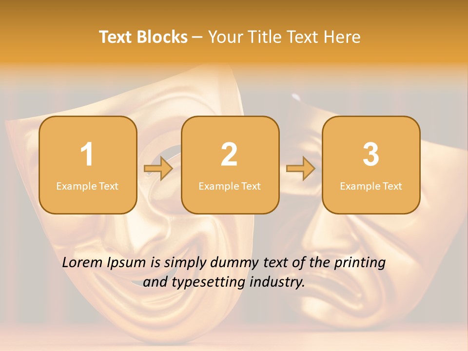 Curtain Acting Masquerade PowerPoint Template