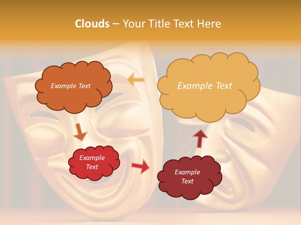 Curtain Acting Masquerade PowerPoint Template