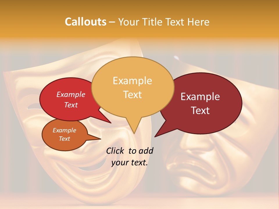 Curtain Acting Masquerade PowerPoint Template